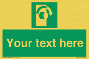 Custom Turn Clockwise Sign